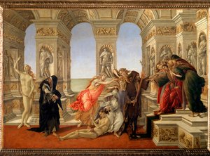 Apellesin herjaus (Tempera kankaalle tekijältä Sandro Botticelli