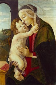 Neitsyt ja lapsi, n. 1480-1500. Artistit: Sandro Botticelli, Tuntematon. tekijältä Sandro Botticelli