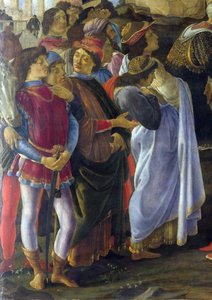 Maagien palvonnan yksityiskohta tekijältä Sandro Botticelli