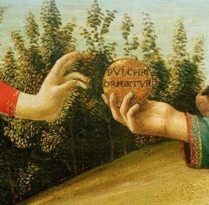 Pariisin tuomio (kädet omenalla) tekijältä Sandro Botticelli