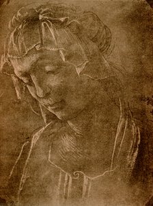 Naisen pää tekijältä Sandro Botticelli