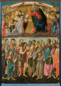 Krönung Mariä mit Heiligen tekijältä Sandro Botticelli