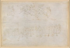 La Divina Commedia, Inferno XXIII. Vergilius ja Dante helvetin kahdeksannessa piirissä (Malebolge), 6. bolgia: tekopyhien rangaistus tekijältä Sandro Botticelli