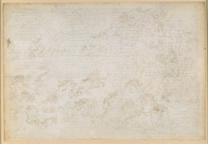 La Divina Commedia, Inferno XXIV. Vergilius ja Dante helvetin kahdeksannessa piirissä (Malebolge), 7. bolgia: Varkaiden ja ryöstäjien rangaistus; Vanni Fuccin ennustukset tekijältä Sandro Botticelli