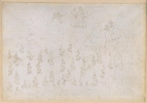 La Divina Commedia, Inferno XXVI. Vergilius ja Dante helvetin kahdeksannessa piirissä (Malebolge), 8. bolgia: väärien neuvonantajien rangaistus; keskustelu Odysseuksen kanssa tekijältä Sandro Botticelli