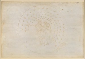 La Divina Commedia, Paradiso VIII. Kolmas planeettasfääri (Venuksen taivas): Rakastavaisten valtakunta; Karl Martellin sielu valittaa perheestään ja selittää Dantelle syyt ihmisten erilaisuuteen tekijältä Sandro Botticelli