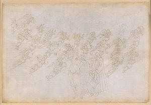 La Divina Commedia, Paradiso XXIX. Yhdeksäs sfääri (kristallitaivas tai Primum Mobile): Beatrice opettaa Dantelle enkelien luomista ja olemusta tekijältä Sandro Botticelli