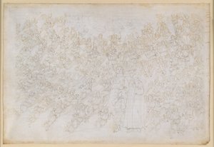 La Divina Commedia, Paradiso XXVIII. Yhdeksäs sfääri (kristallitaivas tai Primum Mobile): Dante näkee Jumalan kirkkaasti loistavana pisteenä, jota enkelikuorot kiertävät; Beatrice selittää sfäärin hierarkian ja vaikuttavat voimat tekijältä Sandro Botticelli