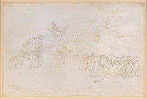 La Divina Commedia, Purgatorio III. Esipurgatorio (Saarirengas): kirkonkirouksessa kuolleiden katumus; keskustelu Manfred von Hohenstaufenin kanssa tekijältä Sandro Botticelli