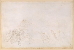 La Divina Commedia, Purgatorio VI. Esipurgatorio, keskialue: viivästyneet, jotka kuolivat väkivallanteon seurauksena; keskustelu Sordellon kanssa tekijältä Sandro Botticelli