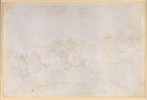 La Divina Commedia, Purgatorio XIV. Purgatorion toinen kehä: katumus kateudesta ja ilonpitoon; keskustelu Guido del Duca ja Rinieri da Calbolin välillä tekijältä Sandro Botticelli