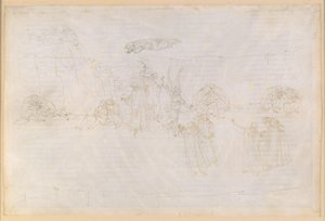 La Divina Commedia, Purgatorio XV. Nousu Purgatorion kolmanteen renkaaseen: Enkeli portaikon edessä; Danten näyt lempeydestä tekijältä Sandro Botticelli