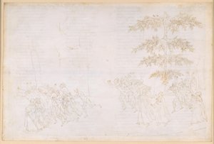 La Divina Commedia, Purgatorio XXIII. Purgatorion kuudes kehä: Herkkusuiden katumus; kohtaaminen Forese Donatin kanssa tekijältä Sandro Botticelli