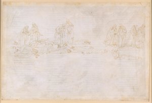La Divina Commedia, Purgatorio XX. Purgatorion viides kehä: ahneiden ja tuhlaajien katumus; keskustelu Hugo Capetin kanssa tekijältä Sandro Botticelli