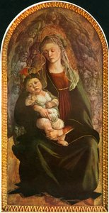 Madonna kunniassa Serafimin kanssa, c1469-1470, 1937. tekijältä Sandro Botticelli
