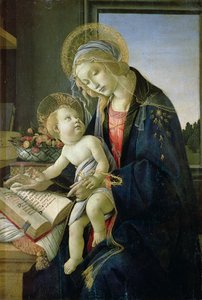 Madonna of the Book (Tempera ja öljy puulevylle) c. 1480-81