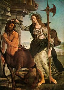 Pallas ja kentauri, c1480-1485, 1937. tekijältä Sandro Botticelli