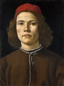 Porträt eines jungen Mannes tekijältä Sandro Botticelli