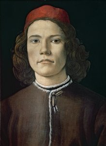 Nuoren miehen muotokuva, n. 1480-1485 (tempera ja öljy paneelissa)