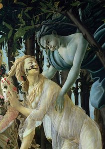 Primavera: Zephyr ja Flora -taulu, tempera, paneeli tekijältä Sandro Botticelli
