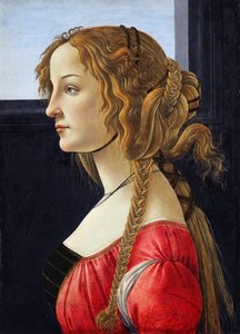 Nuoren naisen muotokuva tekijältä Sandro Botticelli