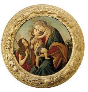 Madonna ja lapsi nuoren pyhän Johannes Kastajan kanssa tekijältä Sandro Botticelli