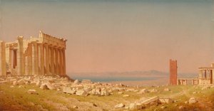 Parthenonin rauniot, 1880. tekijältä Sanford Robinson Gifford