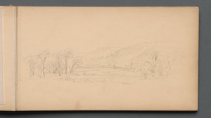 Luonnoskirja, sivu 06: Gorham Maine, 1859. tekijältä Sanford Robinson Gifford