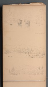 Luonnoslehti, sivu 07: "Carter Mt () 28.8." tekijältä Sanford Robinson Gifford