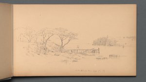 Luonnoskirja, sivu 20: Peaks Island, ME, 7. syyskuuta 59, 1859. tekijältä Sanford Robinson Gifford