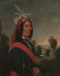 Onondaga-kansan päällikön Ossahintan muotokuva tekijältä Sanford Thayer