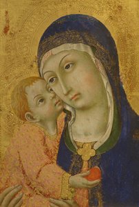 Madonna lapsen kanssa, kirjoittanut Sano Di Pietro (1406-1481)