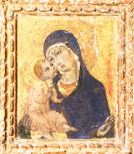 Sano Di Pietron (1406-1481) Madonna lapsen kanssa, 1400-luvun toinen puoli tekijältä Sano di also Ansano di Pietro di Mencio Pietro