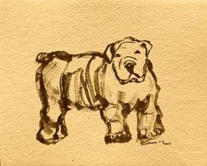 Ilmeikäs bulldoggiluonnos tekijältä Santhosh ch