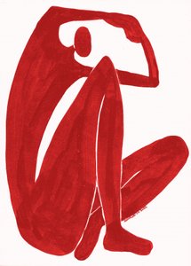 Minimalistinen punainen syleily tekijältä Santhosh ch