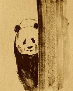 Ujo panda kurkistaa tekijältä Santhosh ch