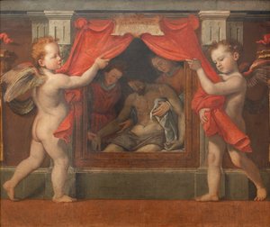 Pietà kahdella kerubilla, noin 1576.