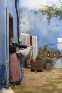Sininen patio tekijältä Santiago Rusiñol
