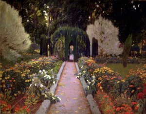 Aranjuezin puutarha (Arbour) tekijältä Santiago Rusiñol