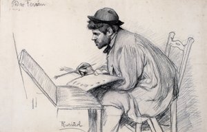Muotokuva Pere Ferran -maalauksesta tekijältä Santiago Rusiñol