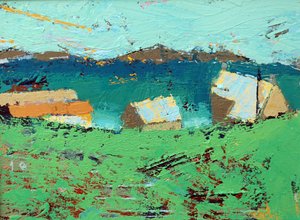 Farmstead Iona (akryyli kankaalle) tekijältä Sara Hayward