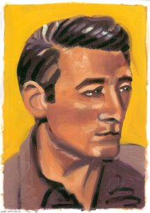 Louis MacNeice, 2008 (öljy paperille) tekijältä Sara Hayward