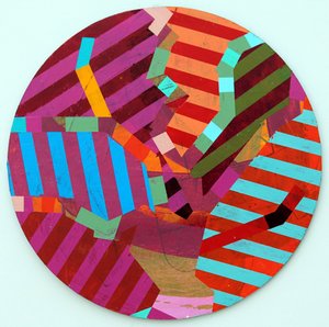 Twixt Heaven & Earth VIII-A (akryyli pyöreällä levyllä) tekijältä Sara Hayward