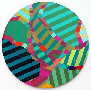 Twixt Heaven & Earth XVI-A (akryyli pyöreällä levyllä) tekijältä Sara Hayward