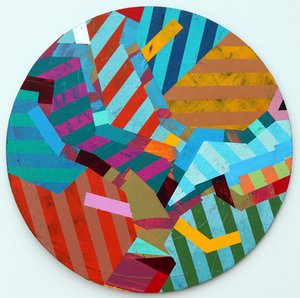 Twixt Heaven & Earth XVIII-A (akryyli pyöreällä levyllä) tekijältä Sara Hayward