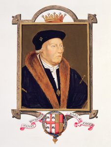 Muotokuva Henry Bourchierista (k.1539), Essexin toisesta jaarlista, vuodelta 1825, Kuningatar Elisabetin hovin muistelmista (wc ja guassi paperille).