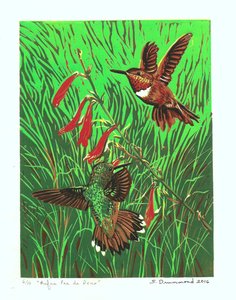 Rufus Pas de Deux, 2016 (Linoleikkaus )