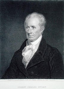 Gilbert Charles Stuart (1755-1828), kaiverrettu Asher Brown Durandin (1796-1886) alkuperäisestä pienoiskuvasta (kaiverrus).