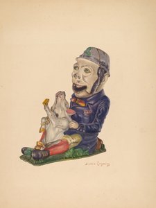 Toy Bank: Paddy and the Pig, c. 1938. tekijältä Sarkis Erganian