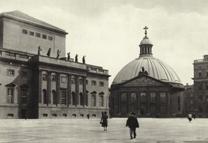 Berliini: Hedwigskirche; Pyhän Hedwigin kirkko (m/w kuva) tekijältä Sasha Stone